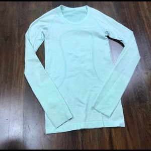 Lululemon swiftly tech long sleeve- mint green